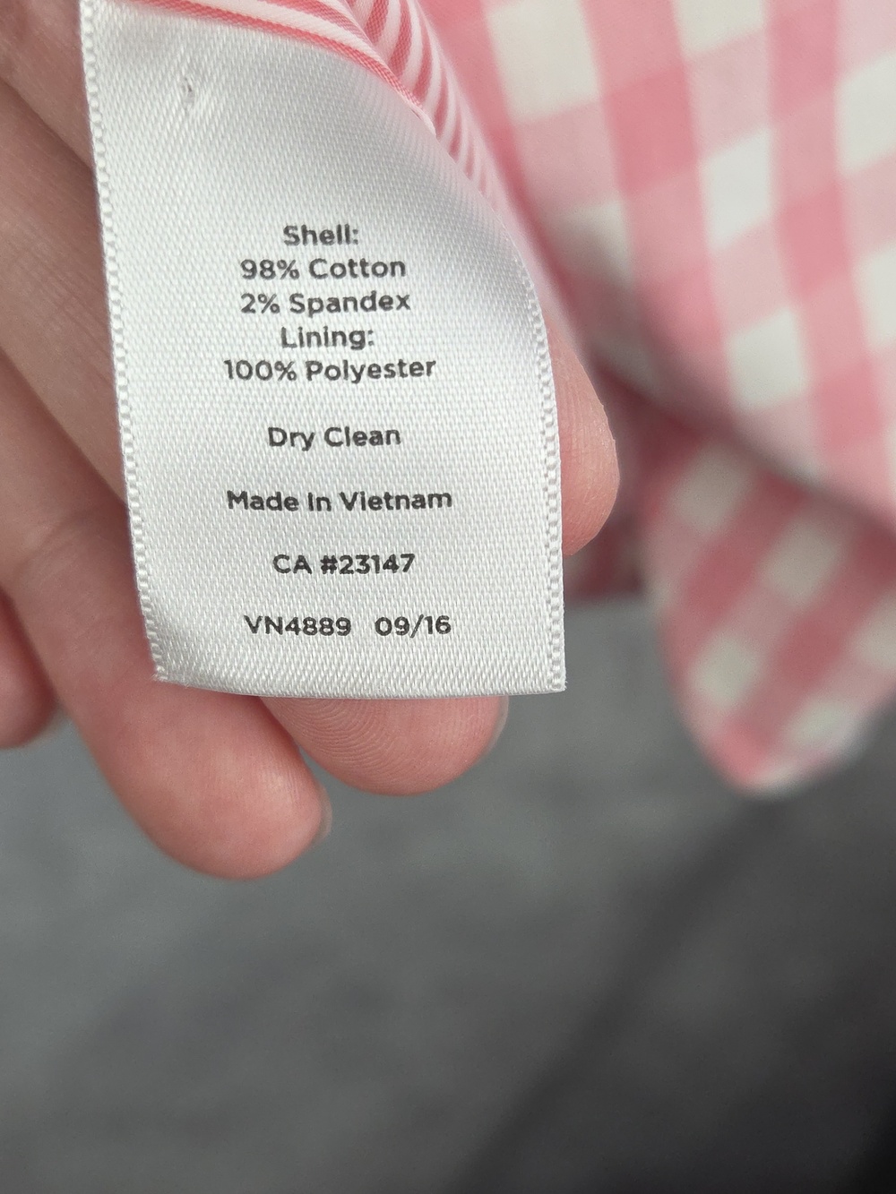 Talbots Petite Pink & White Gingham Blazer Jacket 10P Preppy Coastal - Picture 7 of 10